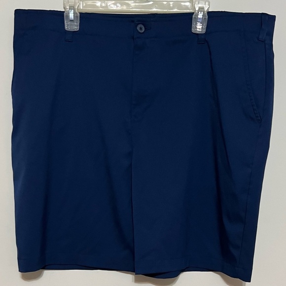 BCG Shorts Mens 40W Navy Blue Chinos Golf Casual Golfer Flat Front Outdoor Adult - Picture 2 of 8